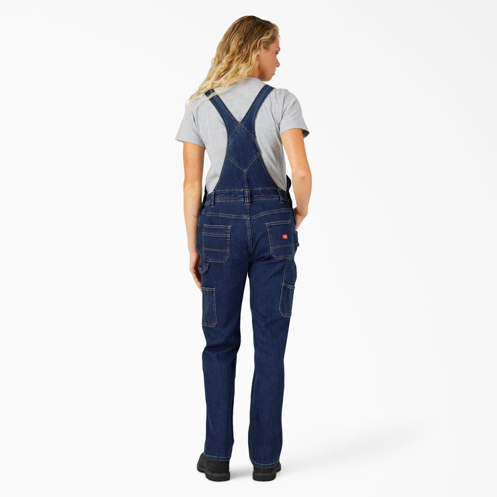 Women's Straight Fit Denim Double Front Bib Overalls-Women|Dickies