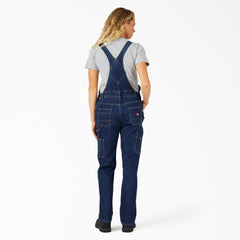 Women's Straight Fit Denim Double Front Bib Overalls-Women|Dickies