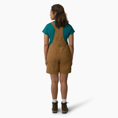 Women's Relaxed Fit Bib Shortalls, 7"-Women|Sale|Dickies