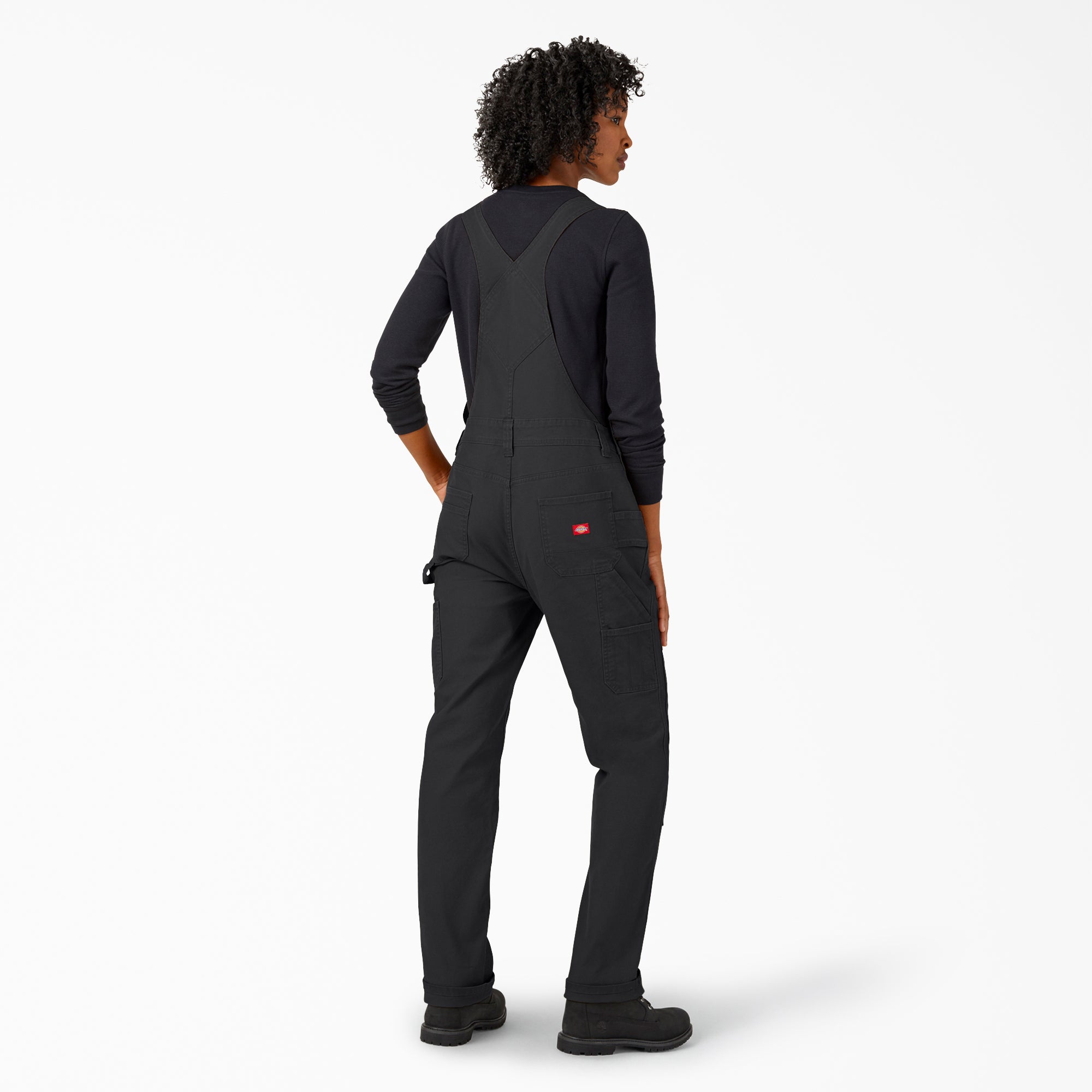 Women's Straight Fit Duck Double Front Bib Overalls-Women|Dickies