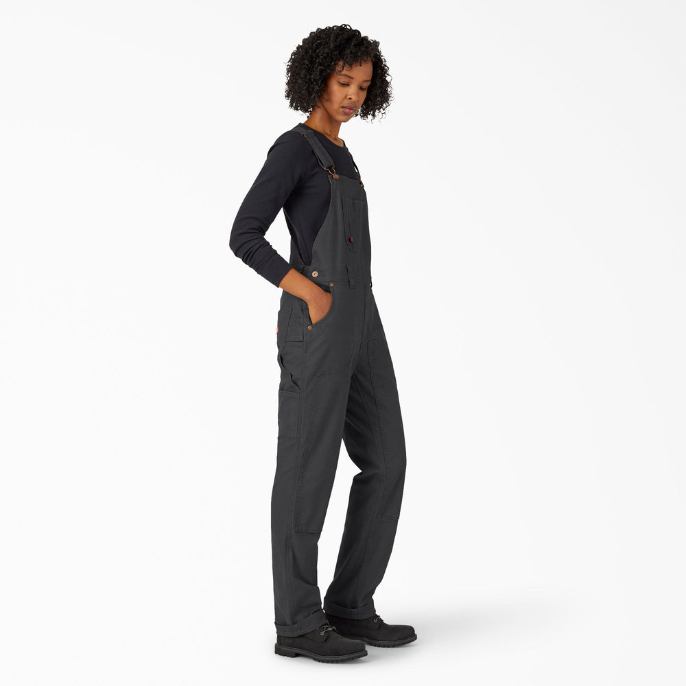 Women's Straight Fit Duck Double Front Bib Overalls-Women|Dickies