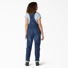 Women's Denim Boyfriend Fit Bib Overalls-Women|Dickies