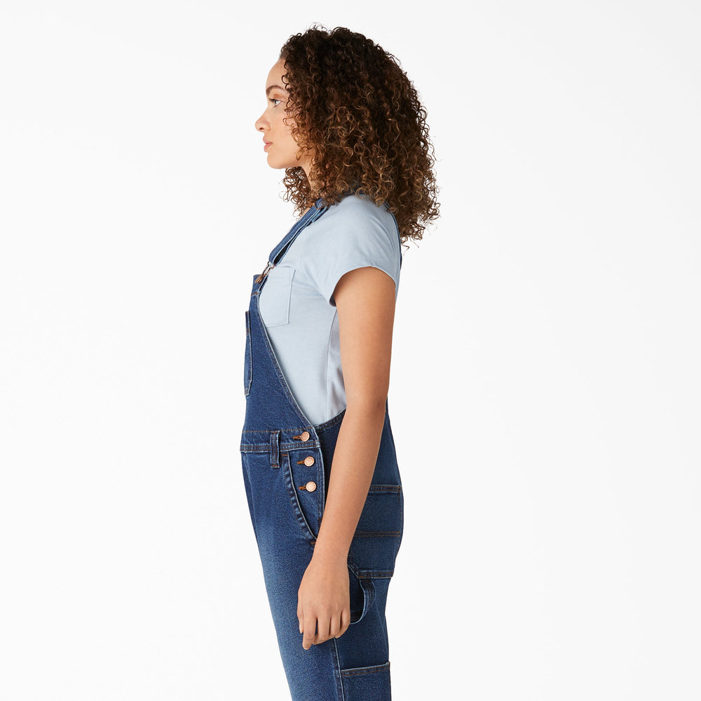 Women's Denim Boyfriend Fit Bib Overalls-Women|Dickies