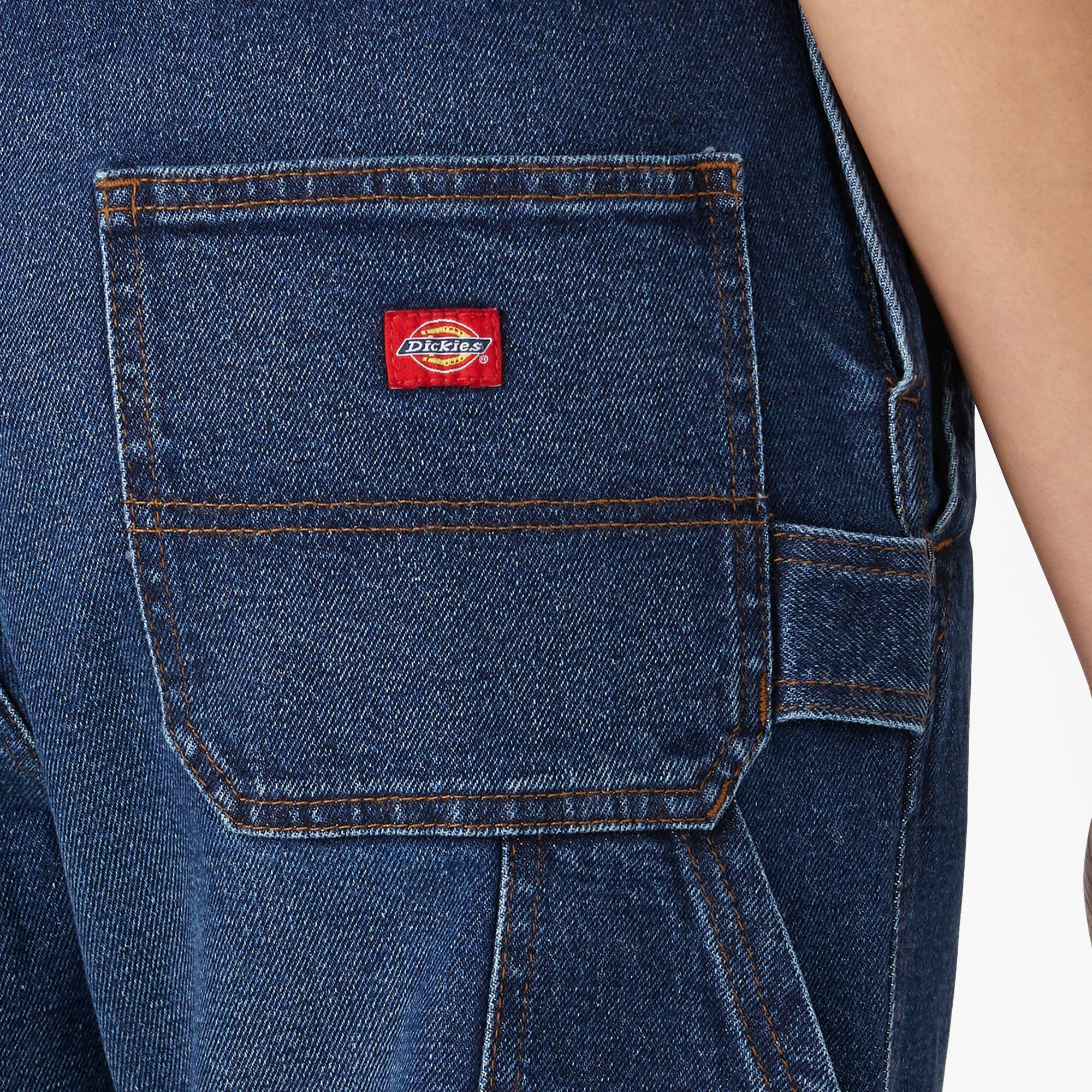 Women's Denim Boyfriend Fit Bib Overalls-Women|Dickies