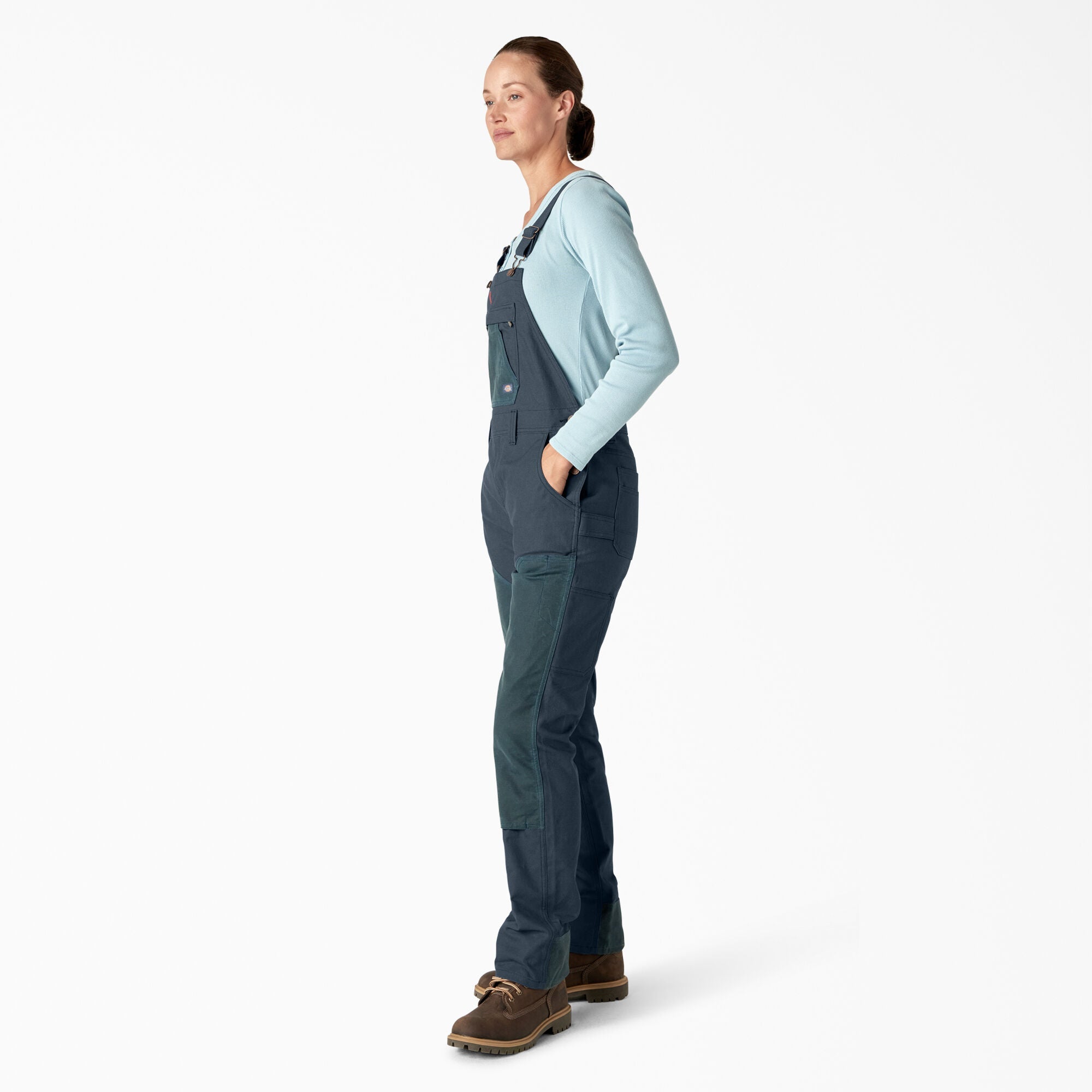 Women's Relaxed Fit Waxed Canvas Bib Overalls-Women|Dickies