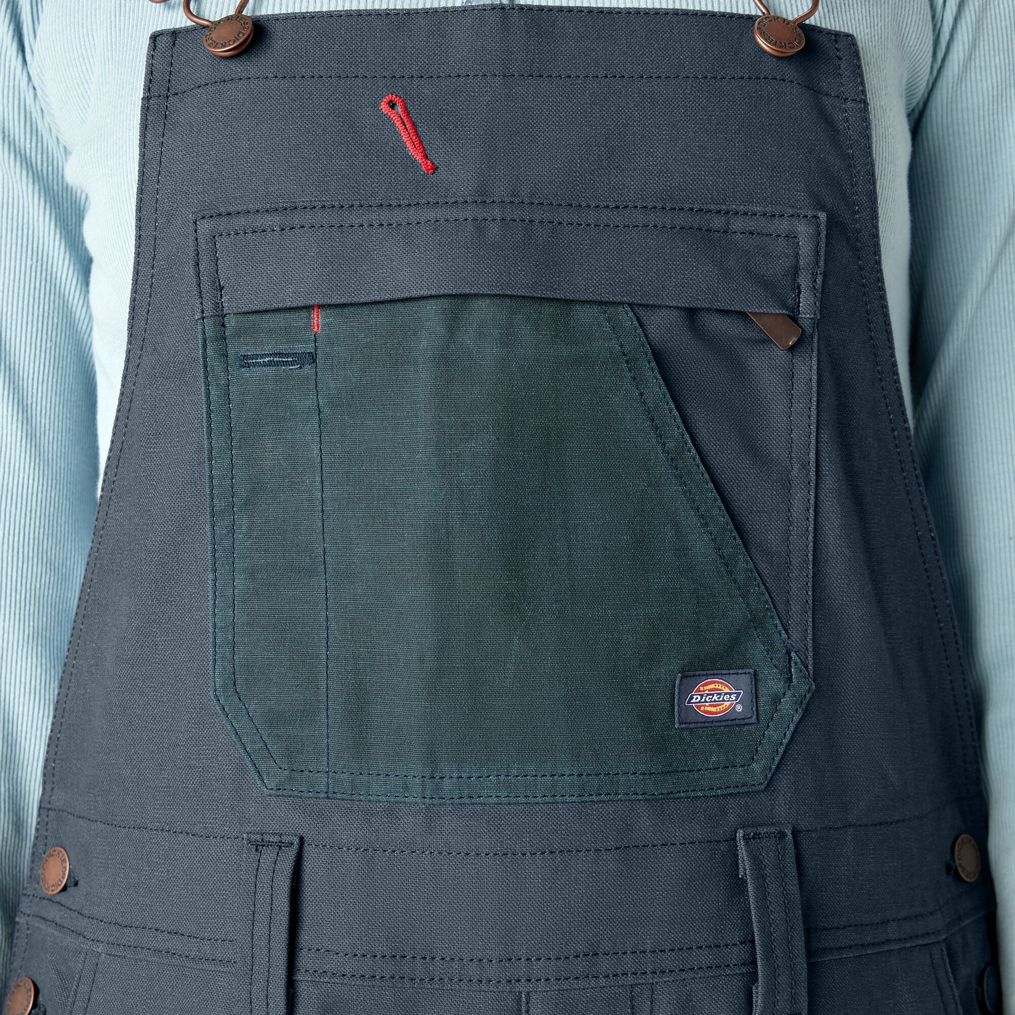 Women's Relaxed Fit Waxed Canvas Bib Overalls-Women|Dickies