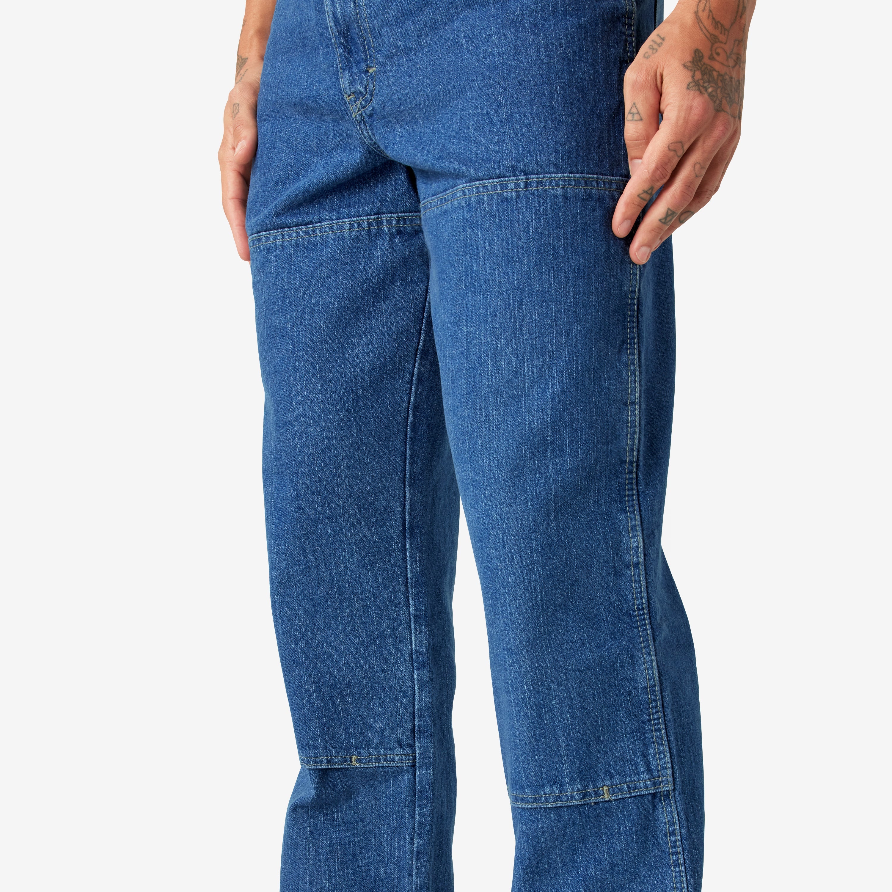 Relaxed Fit Double Knee Jeans-Men|Dickies