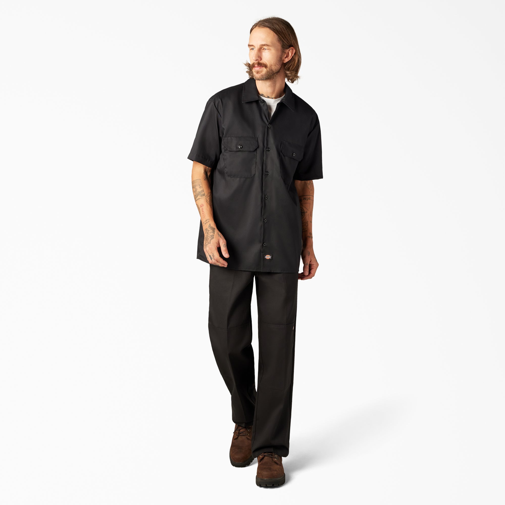 FLEX Relaxed Fit Short Sleeve Work Shirt-Men|Dickies