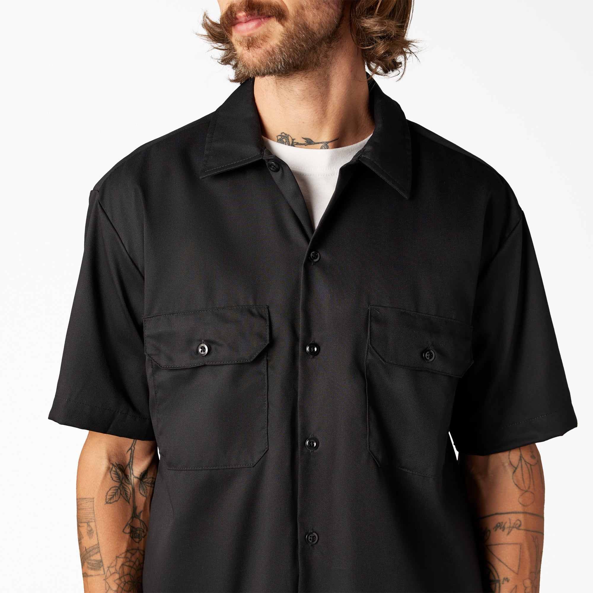 FLEX Relaxed Fit Short Sleeve Work Shirt-Men|Dickies