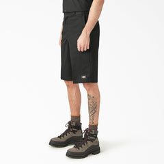 Loose Fit Flat Front Work Shorts, 13"-Men|Dickies