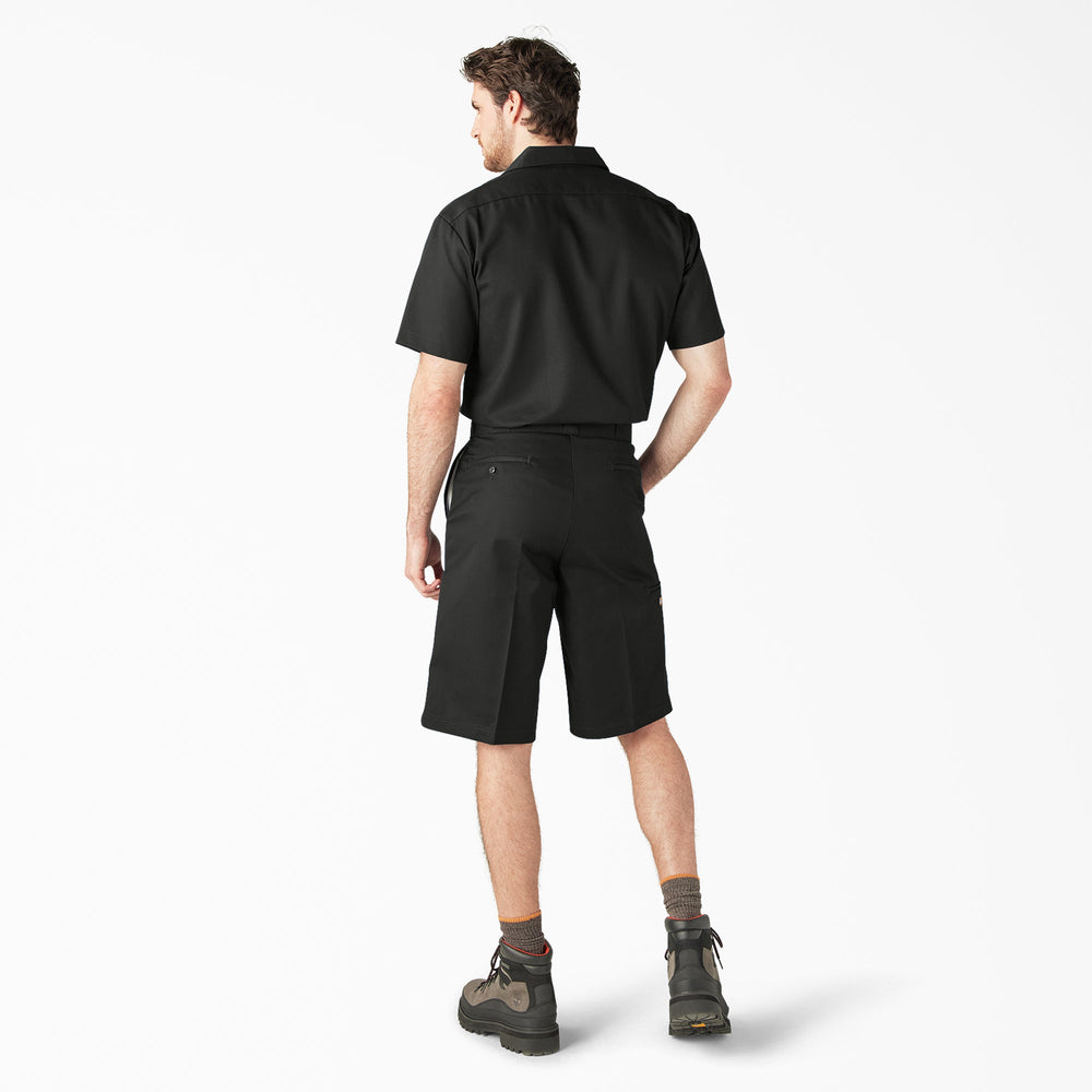 Loose Fit Flat Front Work Shorts, 13"-Men|Dickies