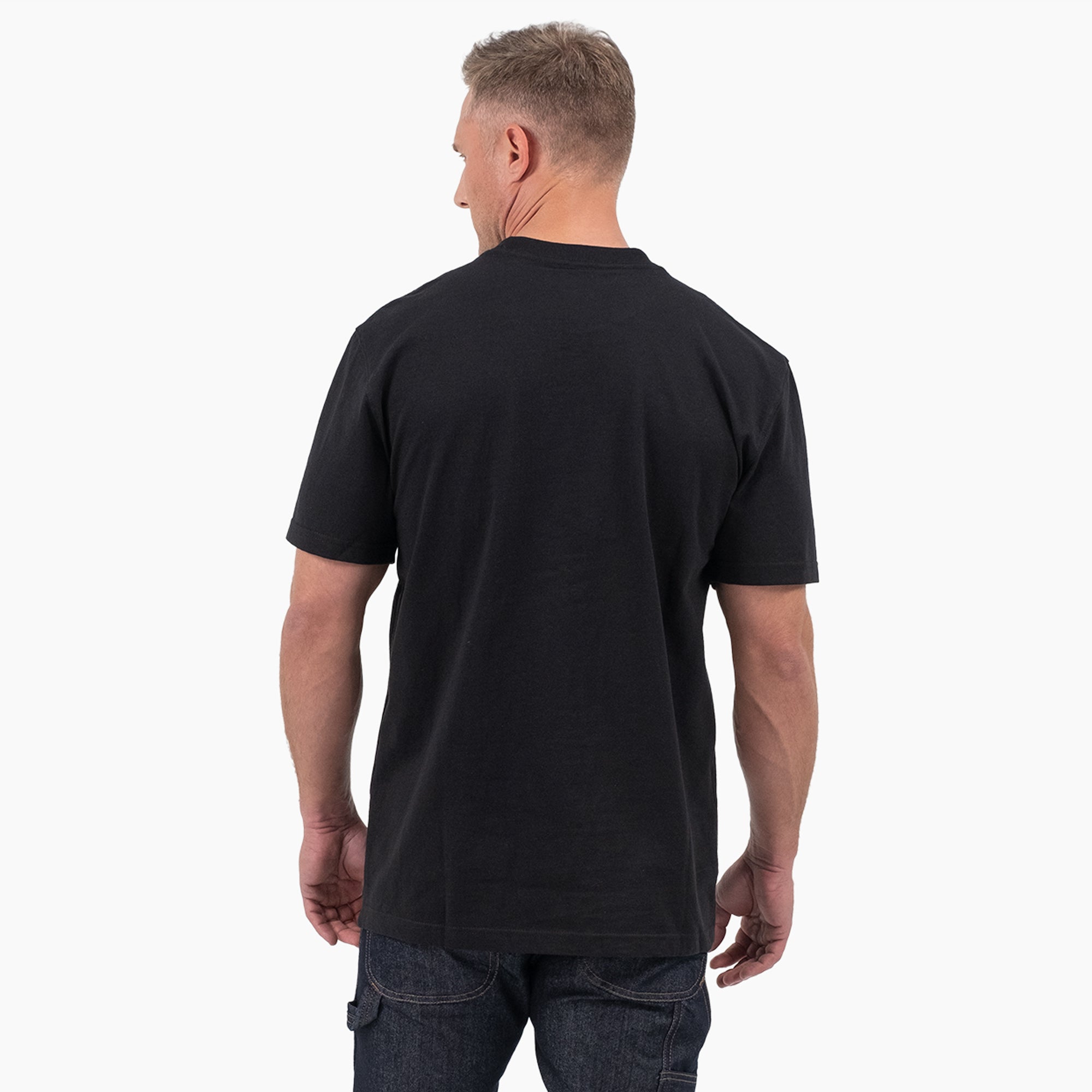 Short Sleeve Tri-Color Logo Graphic T-Shirt-Men|Dickies