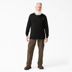 Heavyweight Long Sleeve Henley T-Shirt-Men|Dickies