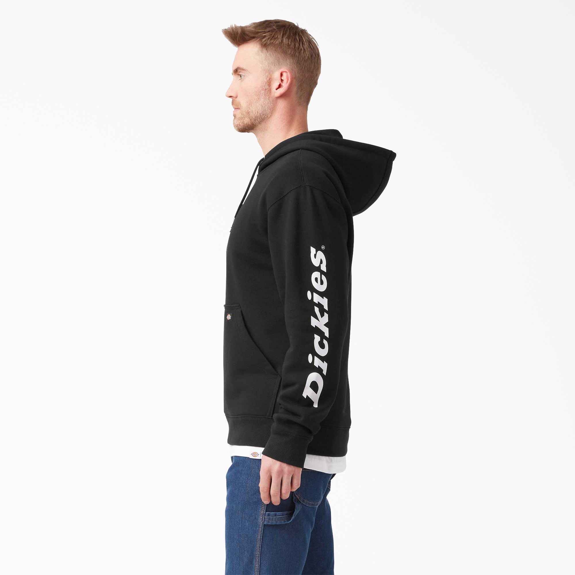 Water Repellent Sleeve Logo Hoodie-Men|Dickies