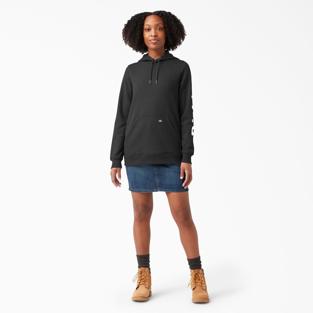 Women's Water Repellent Sleeve Logo Hoodie-Women|Dickies