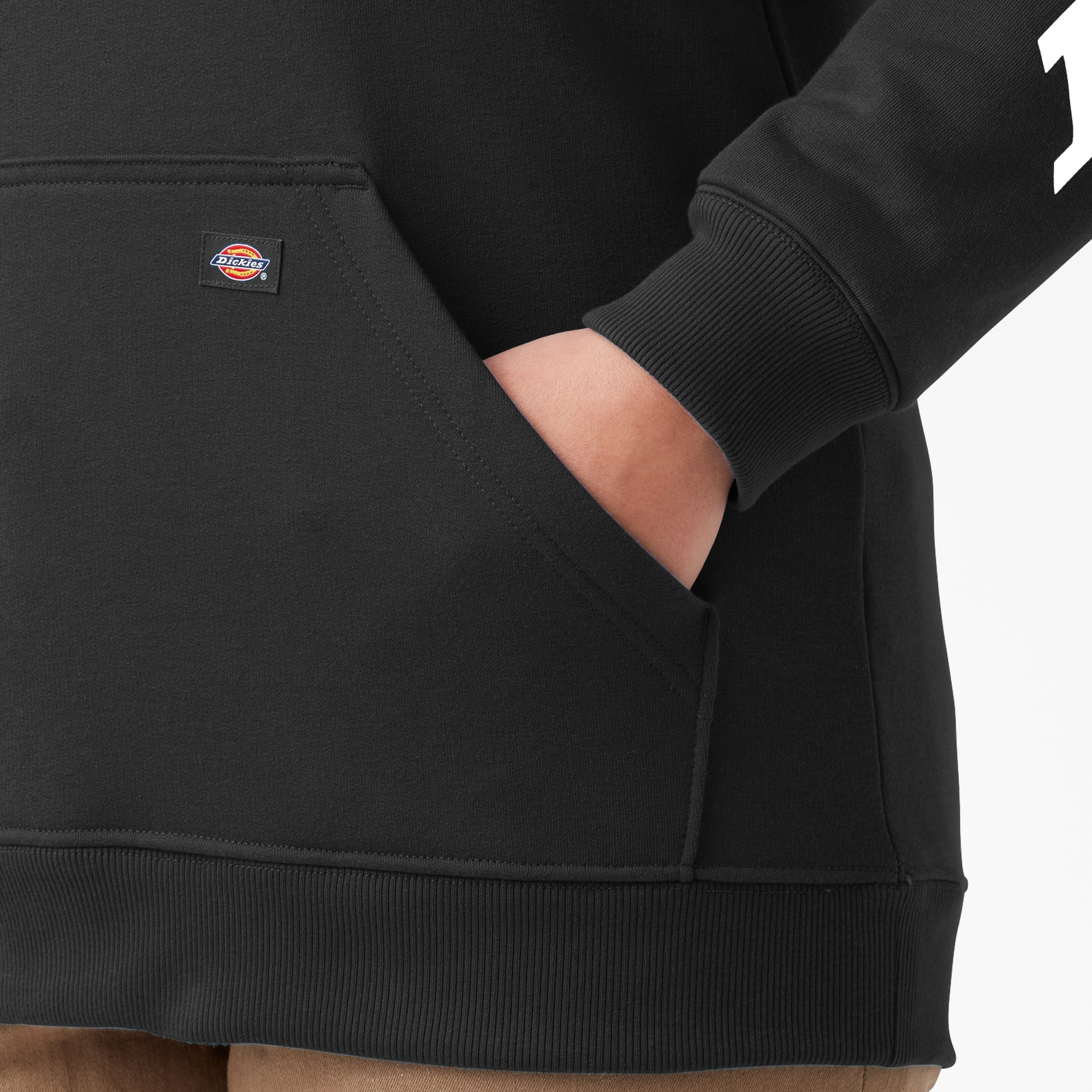 Women's Plus Water Repellent Sleeve Logo Hoodie-Women|Dickies