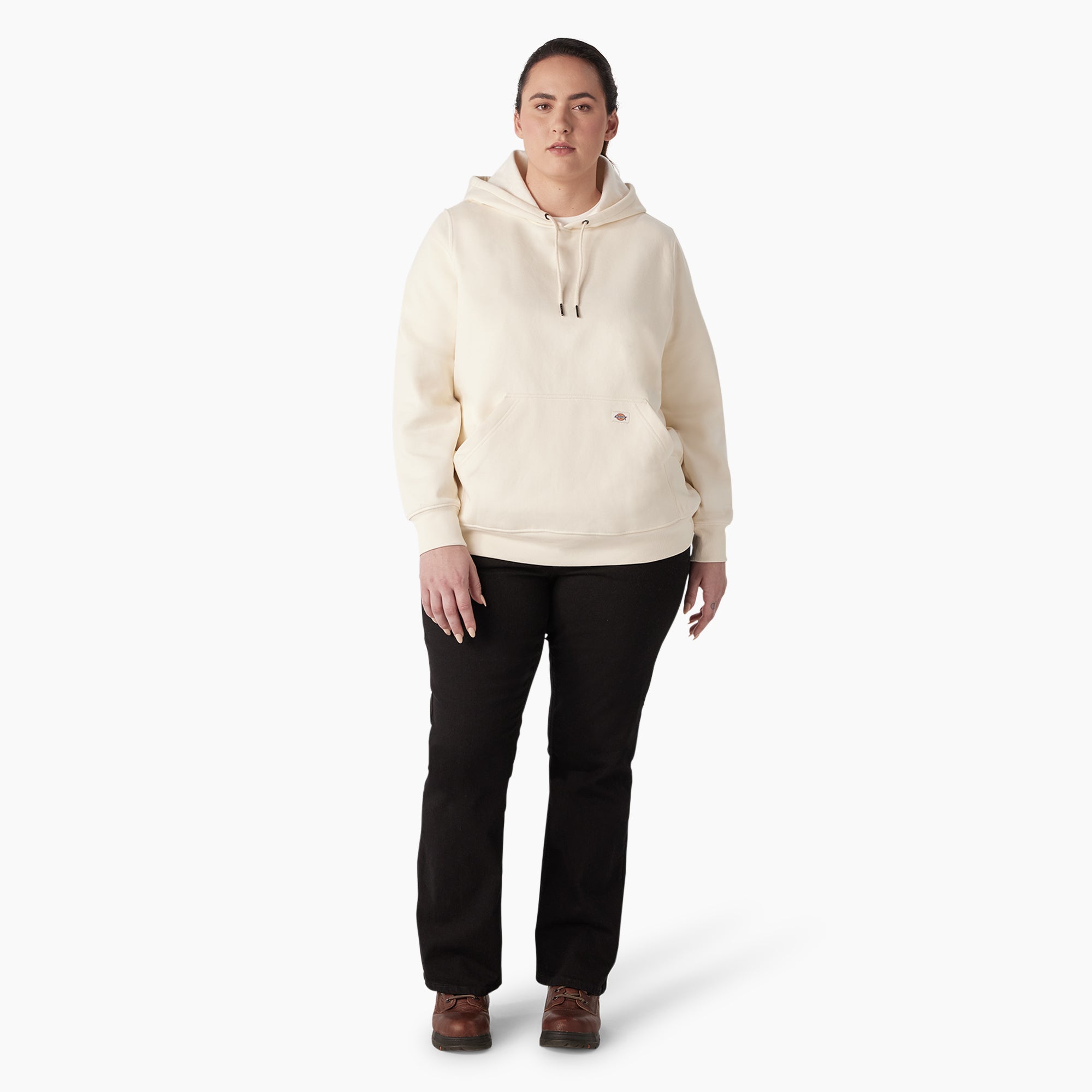 Women's Plus Water Repellent Sleeve Logo Hoodie-Women|Dickies