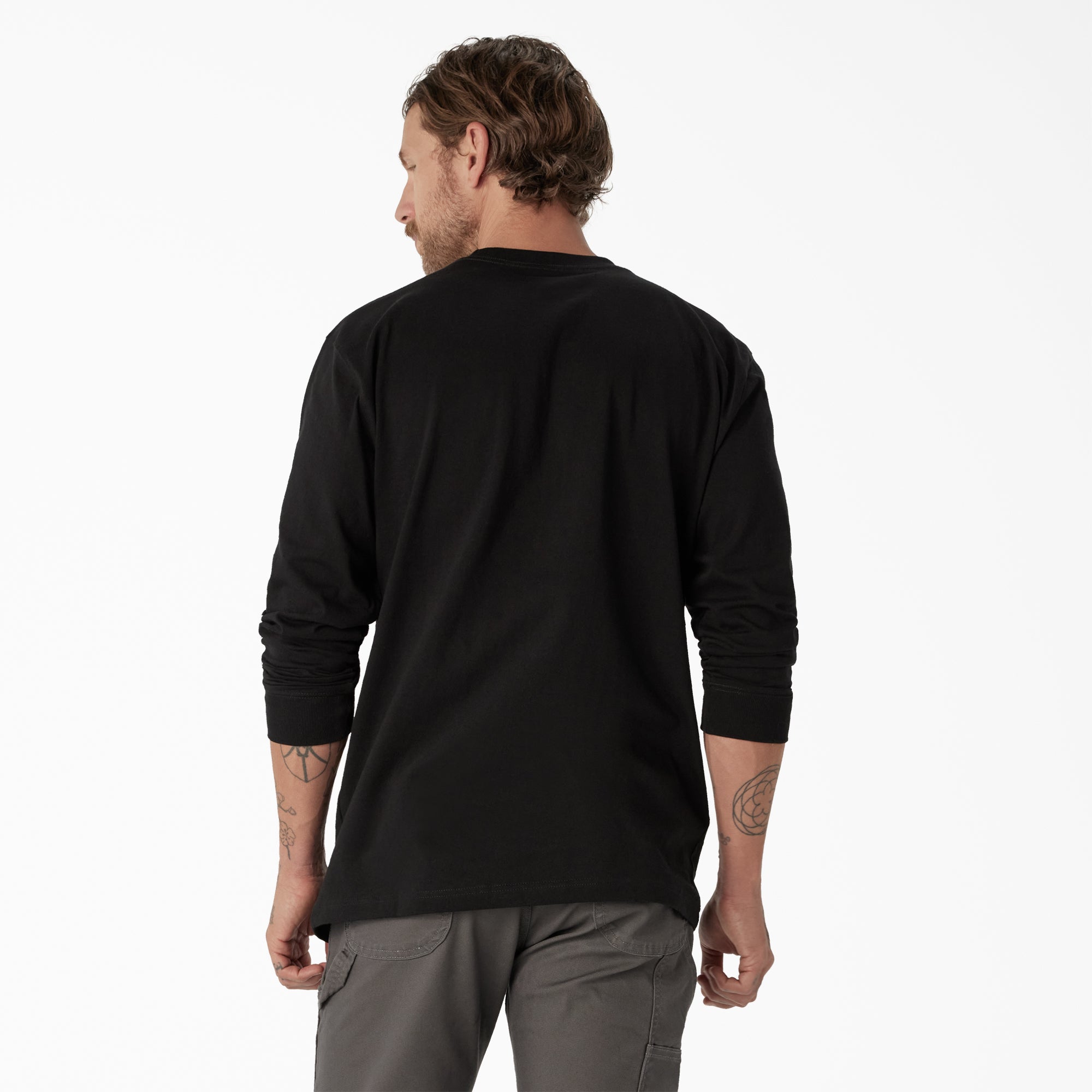 Long Sleeve Heavyweight Logo T-Shirt-Men|Dickies