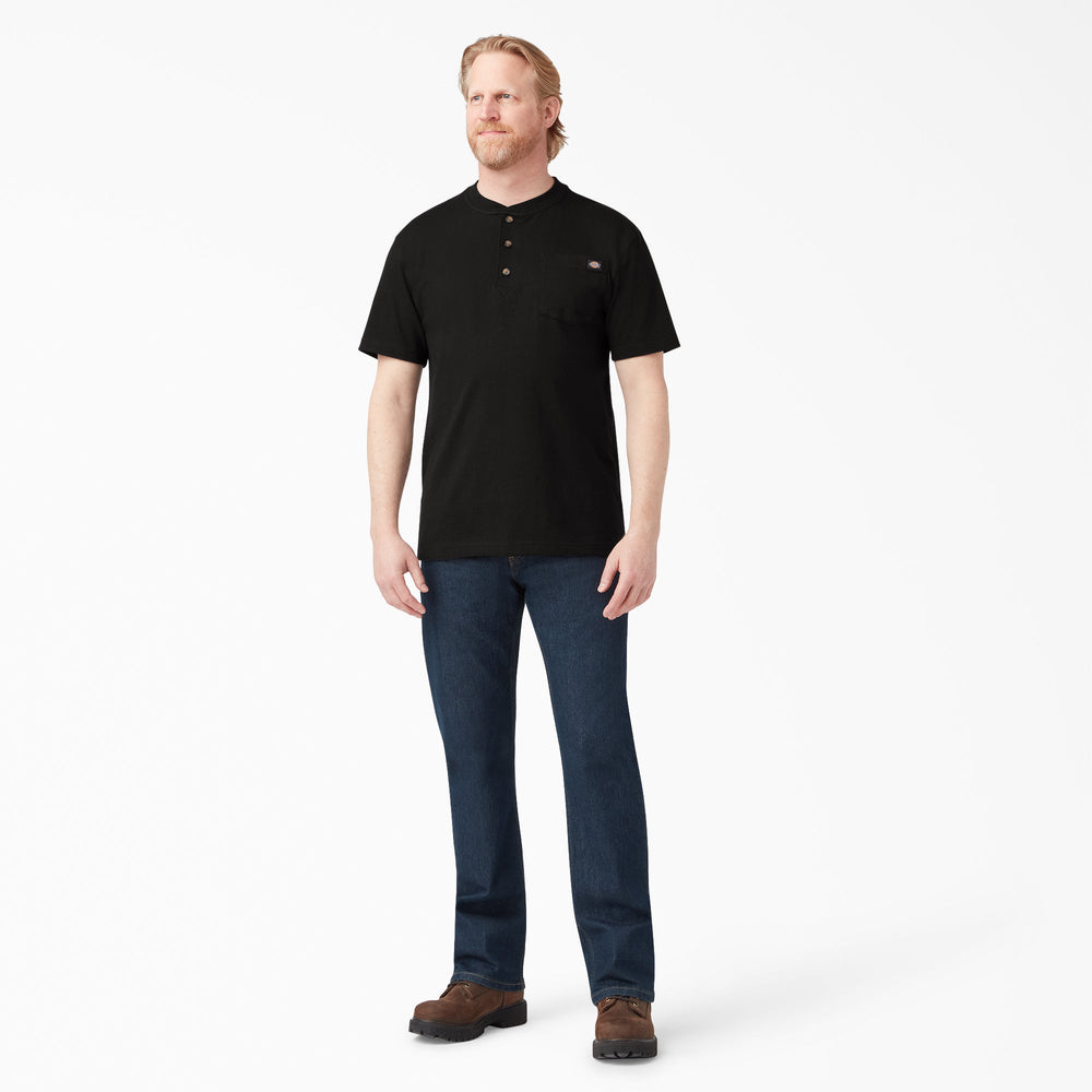 Heavyweight Short Sleeve Henley T-Shirt-Men|Dickies