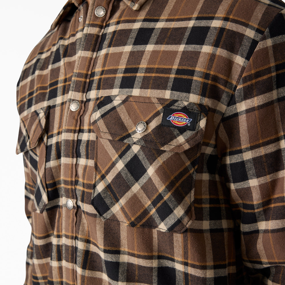 Water Repellent Fleece-Lined Flannel Shirt Jacket-Men|Sale|Dickies