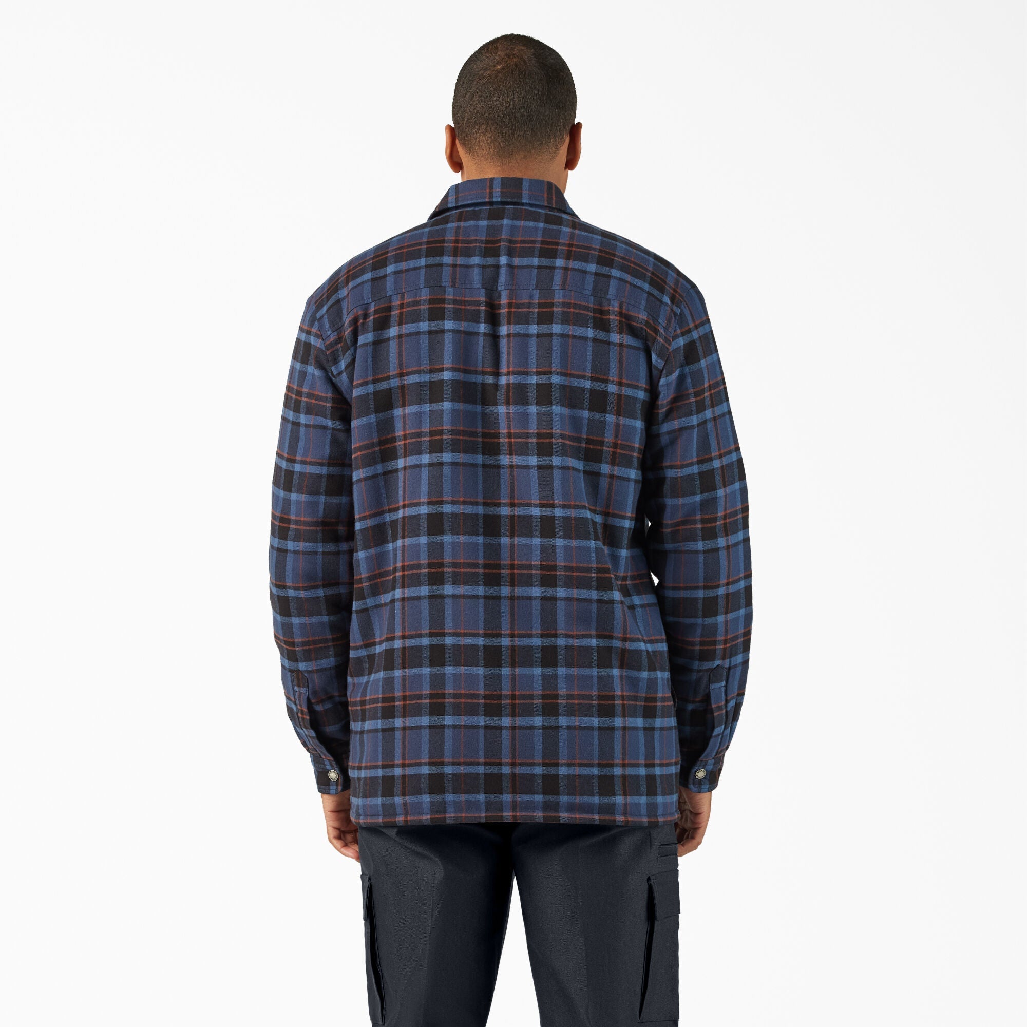 Water Repellent Fleece-Lined Flannel Shirt Jacket-Men|Sale|Dickies