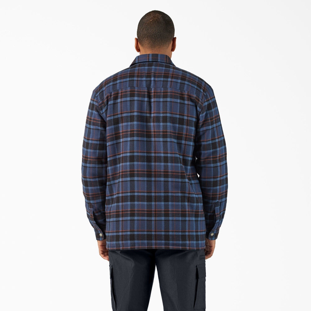 Water Repellent Fleece-Lined Flannel Shirt Jacket-Men|Sale|Dickies