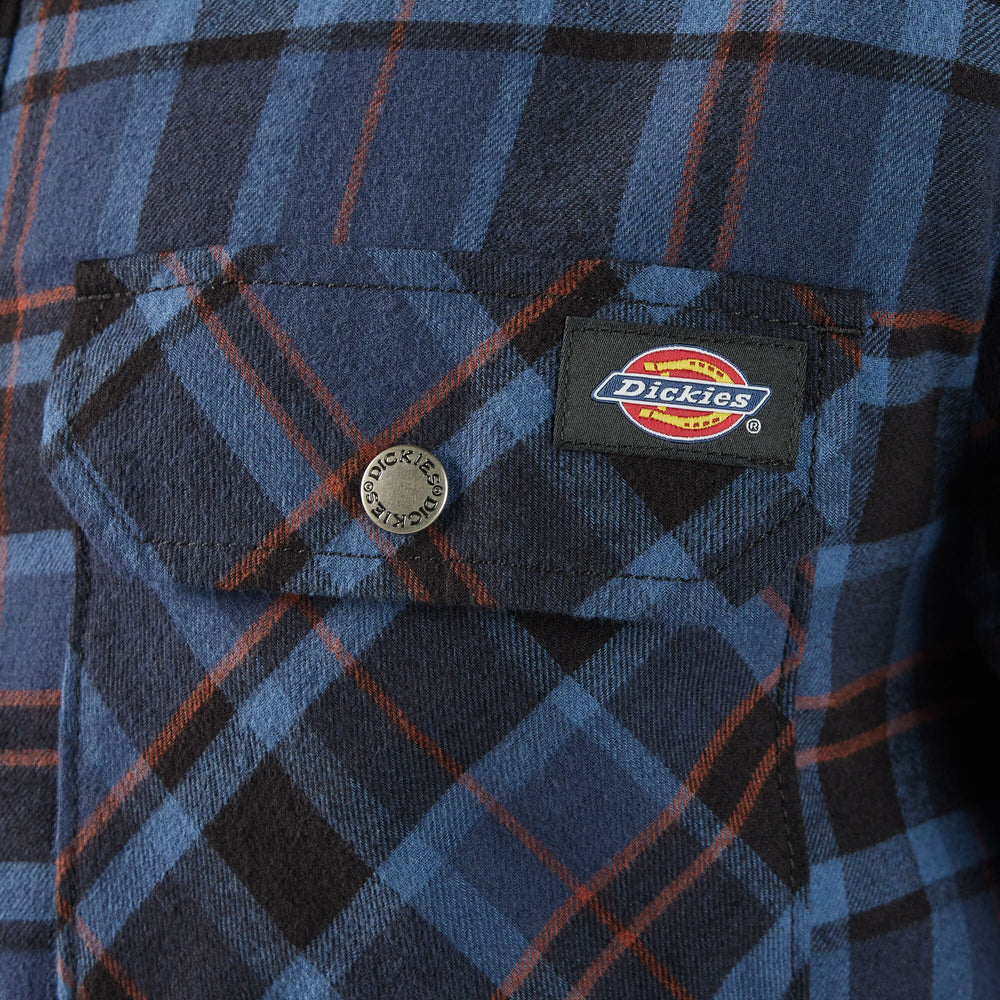 Water Repellent Fleece-Lined Flannel Shirt Jacket-Men|Sale|Dickies