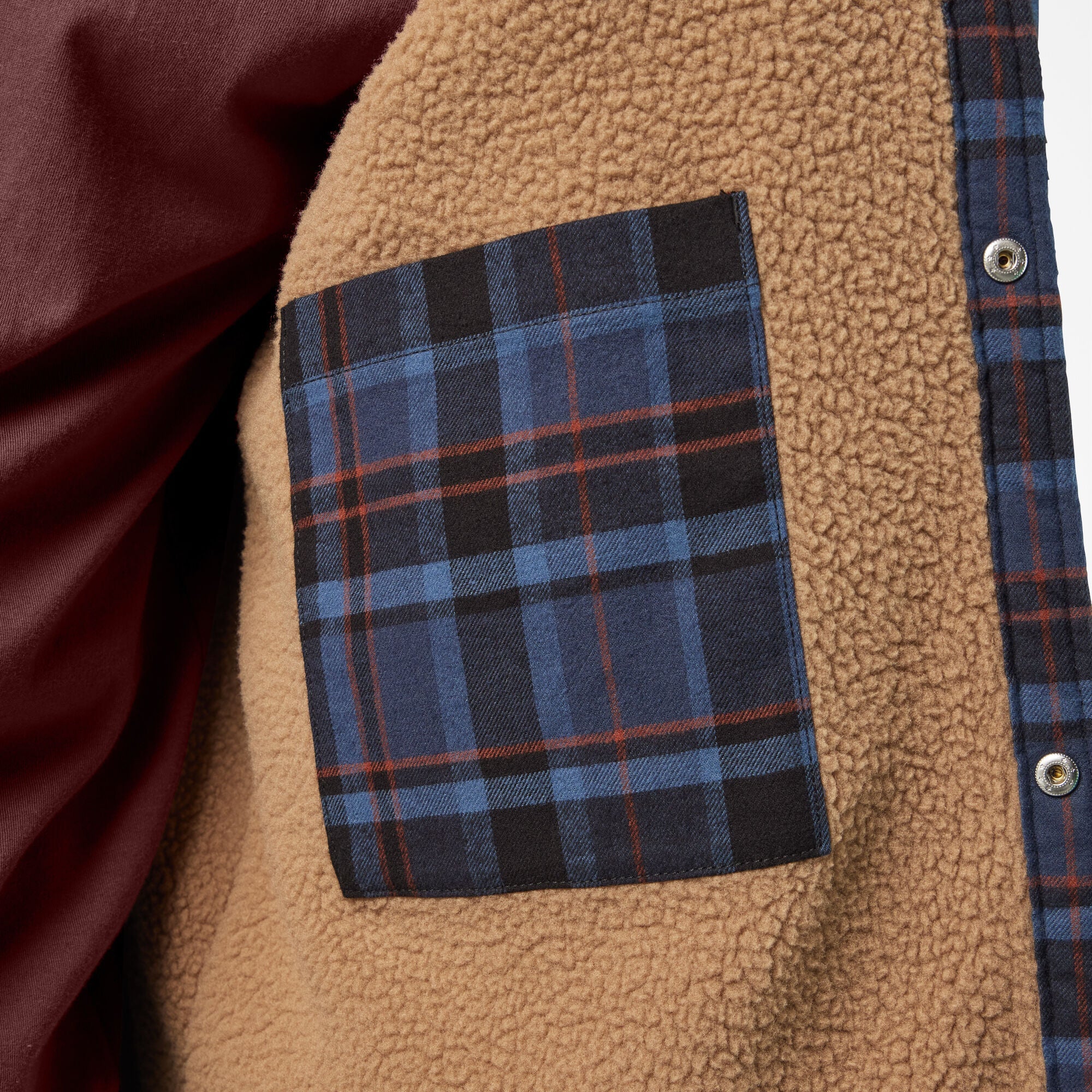 Water Repellent Fleece-Lined Flannel Shirt Jacket-Men|Sale|Dickies