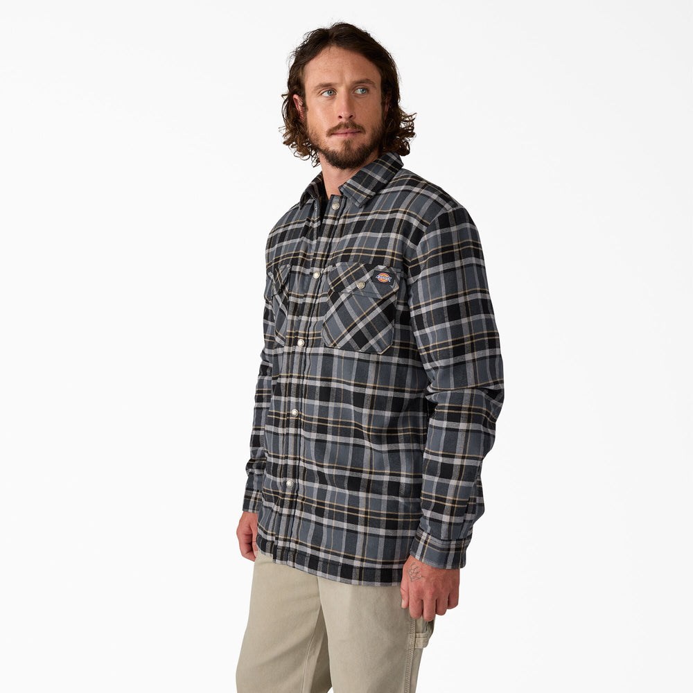 Water Repellent Fleece-Lined Flannel Shirt Jacket-Men|Sale|Dickies