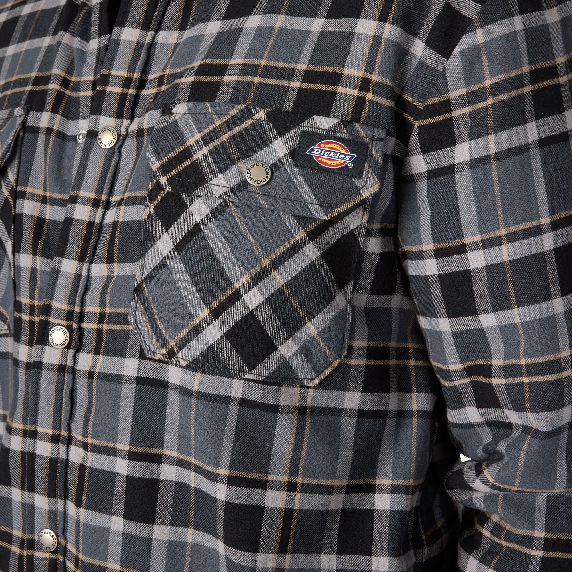 Water Repellent Fleece-Lined Flannel Shirt Jacket-Men|Sale|Dickies