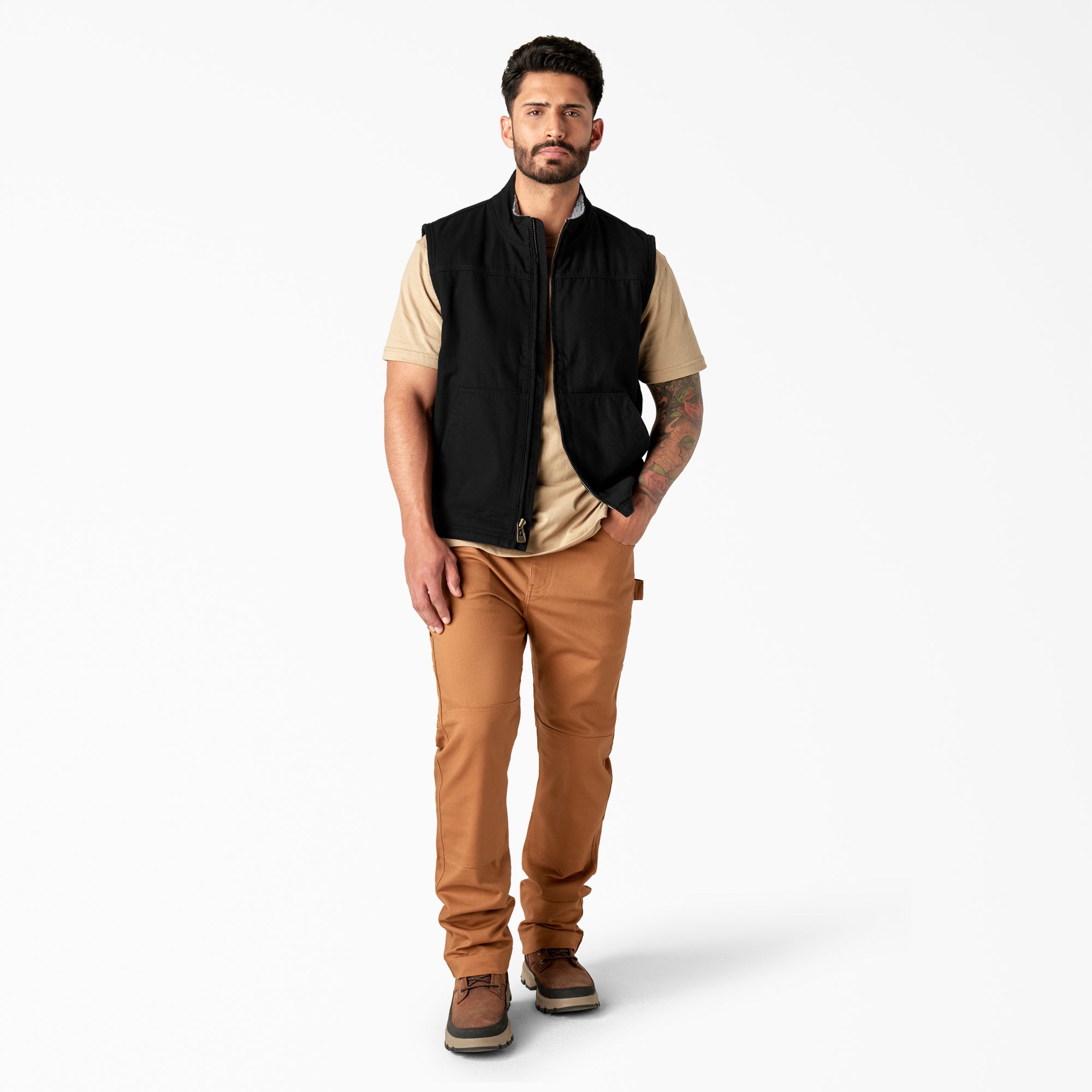 Duck Canvas High Pile Fleece Lined Vest-Men|Dickies