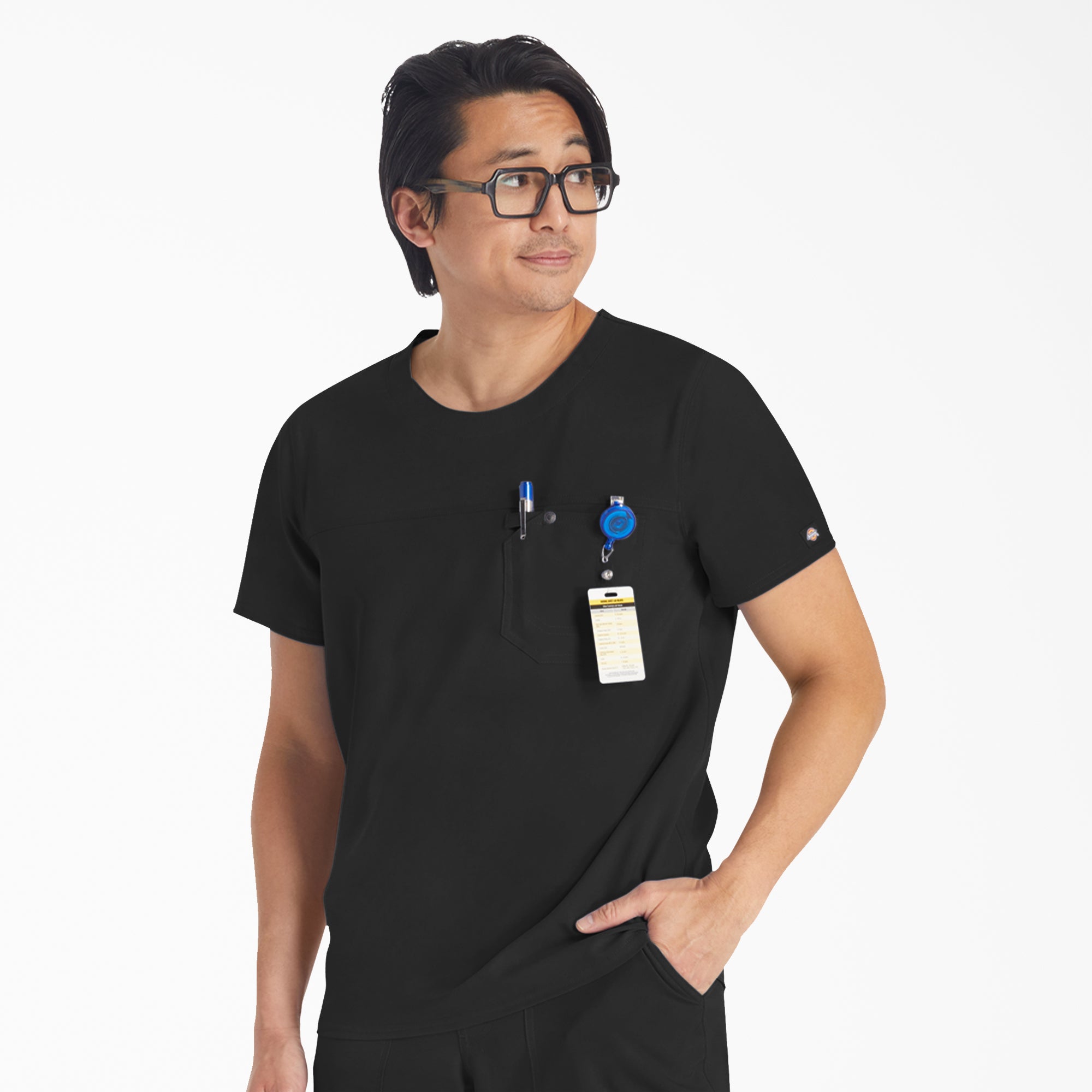 Men's EDS NXT Round Neck Scrub Top-Men|Scrubs|Dickies