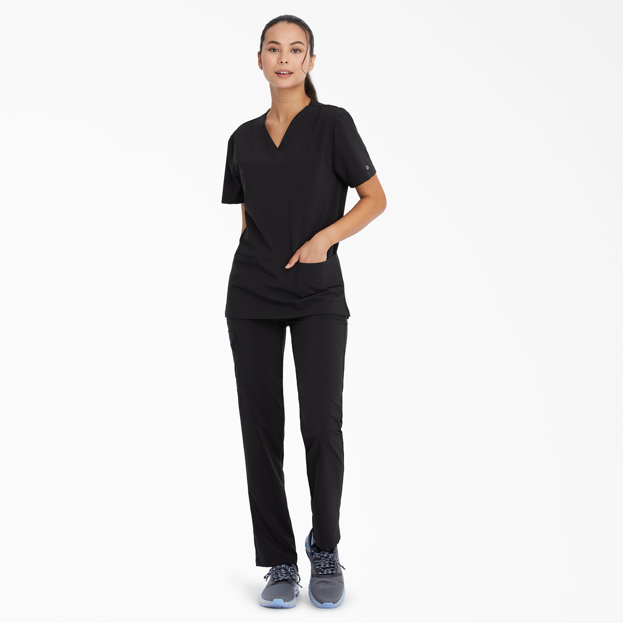 Unisex EDS Essentials V-Neck Scrub Top-Men|Scrubs|Women|Dickies