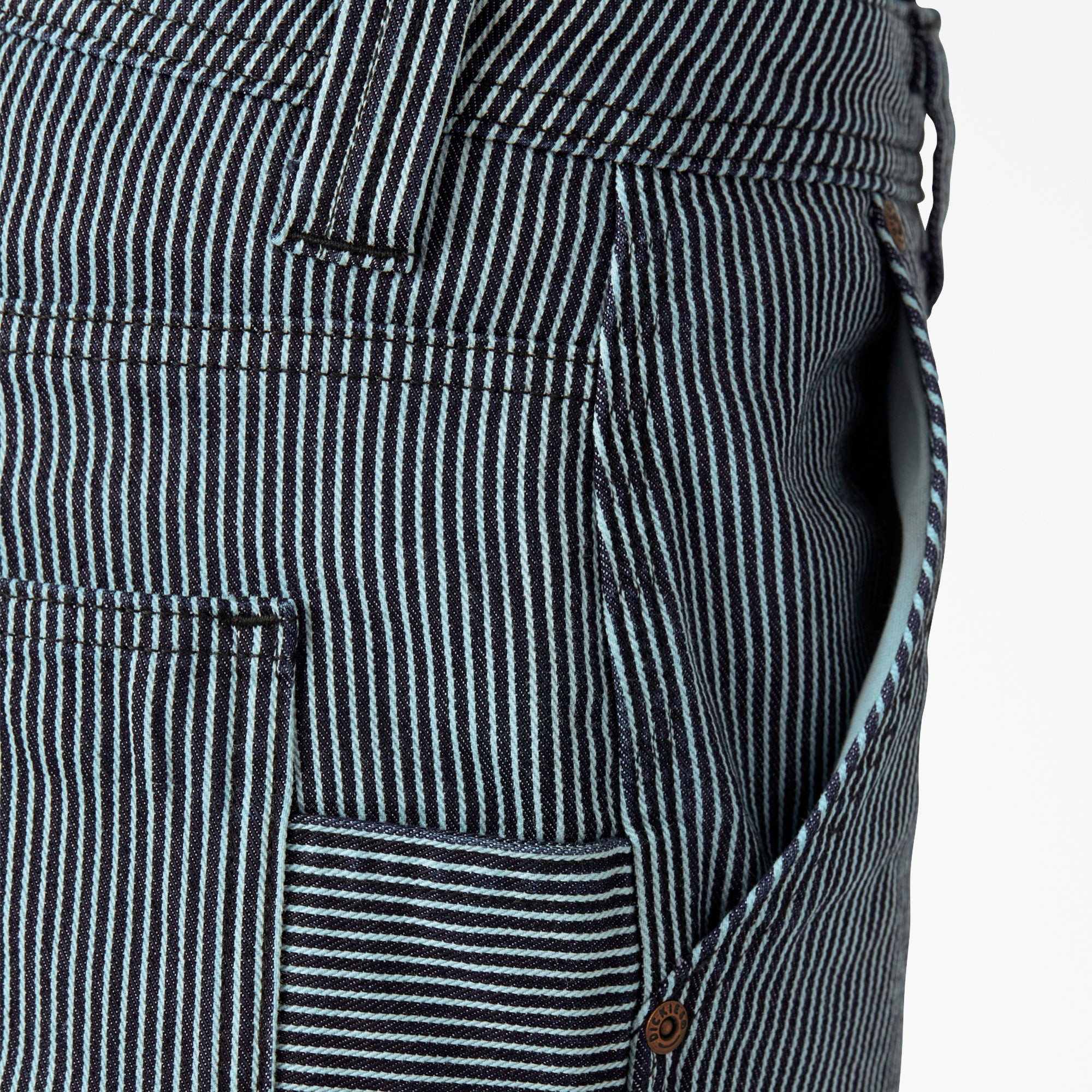 Women's FLEX Relaxed Fit Hickory Stripe Carpenter Pants-Women|Dickies