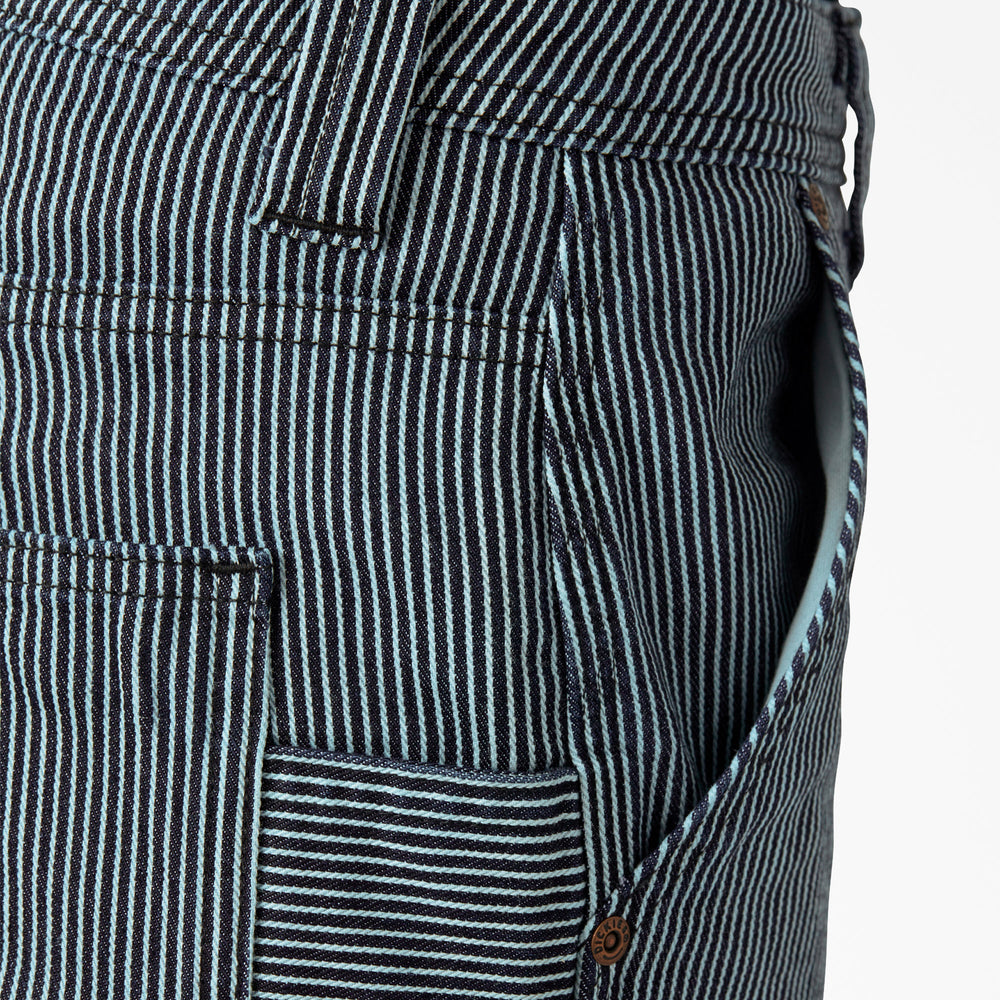 Women's FLEX Relaxed Fit Hickory Stripe Carpenter Pants-Women|Dickies