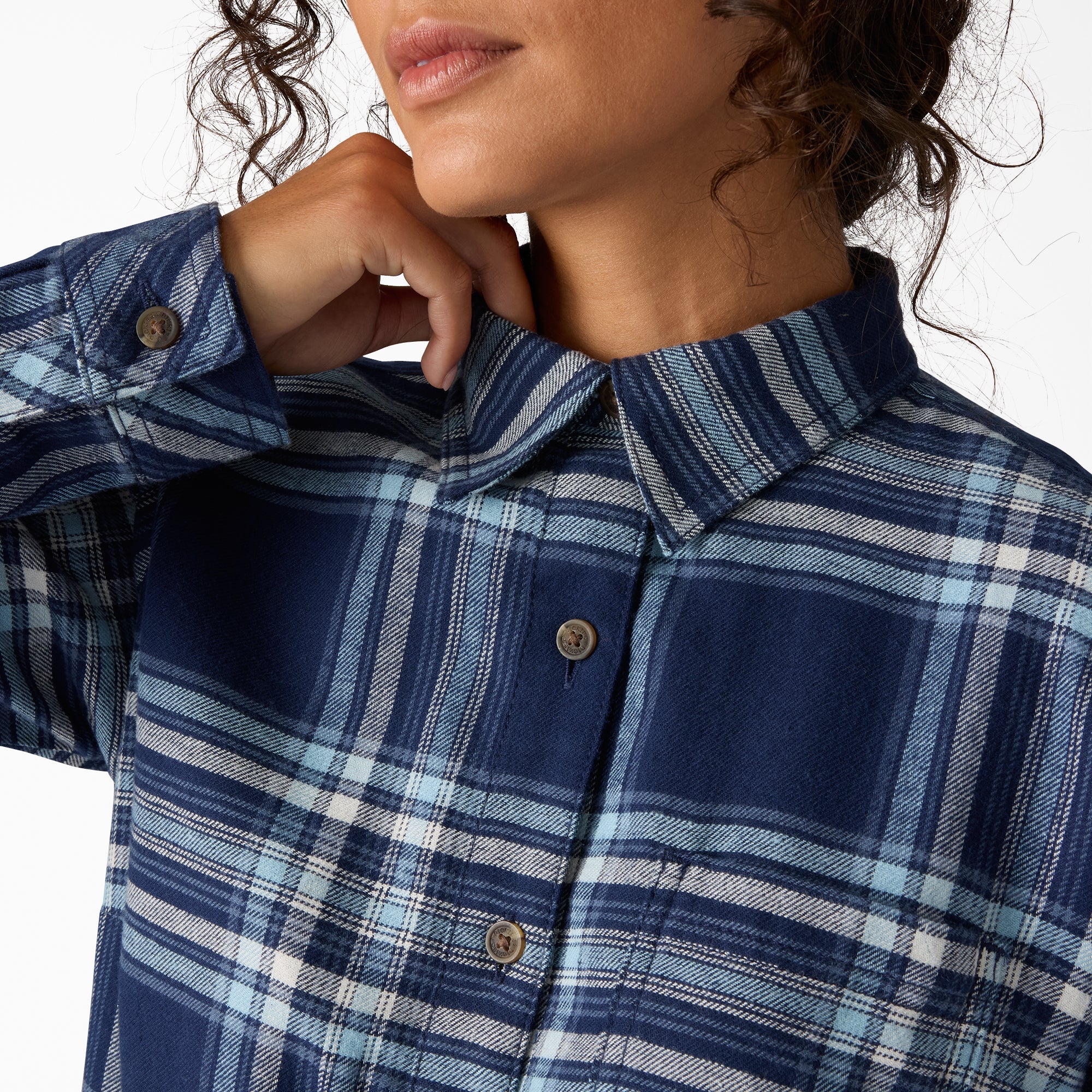 Women's Plaid Flannel Long Sleeve Shirt-Sale|Dickies