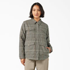 Women’s Fleece Lined Flannel Chore Coat-Women|Dickies