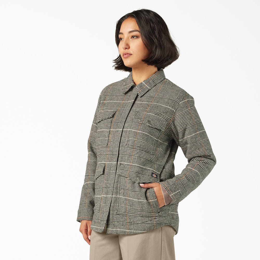 Women’s Fleece Lined Flannel Chore Coat-Women|Dickies