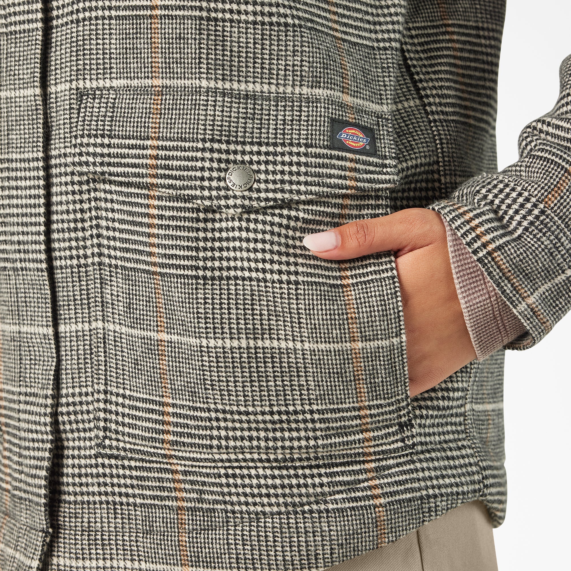 Women’s Fleece Lined Flannel Chore Coat-Women|Dickies