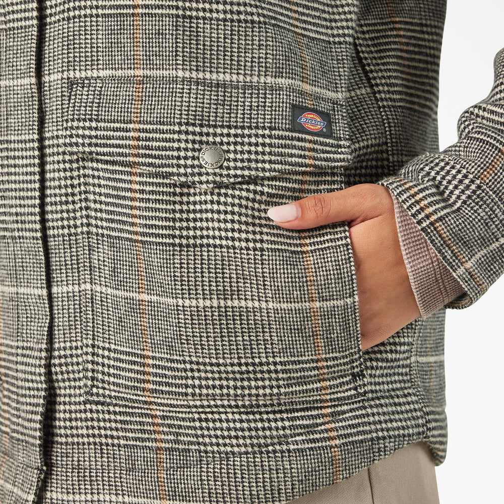Women’s Fleece Lined Flannel Chore Coat-Women|Dickies