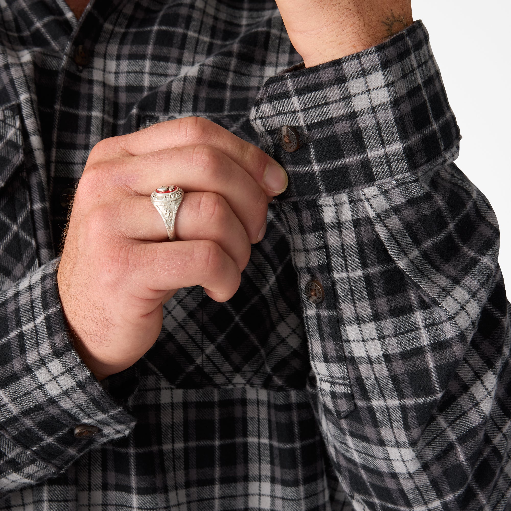 Long Sleeve Flannel Work Shirt-Men|Dickies