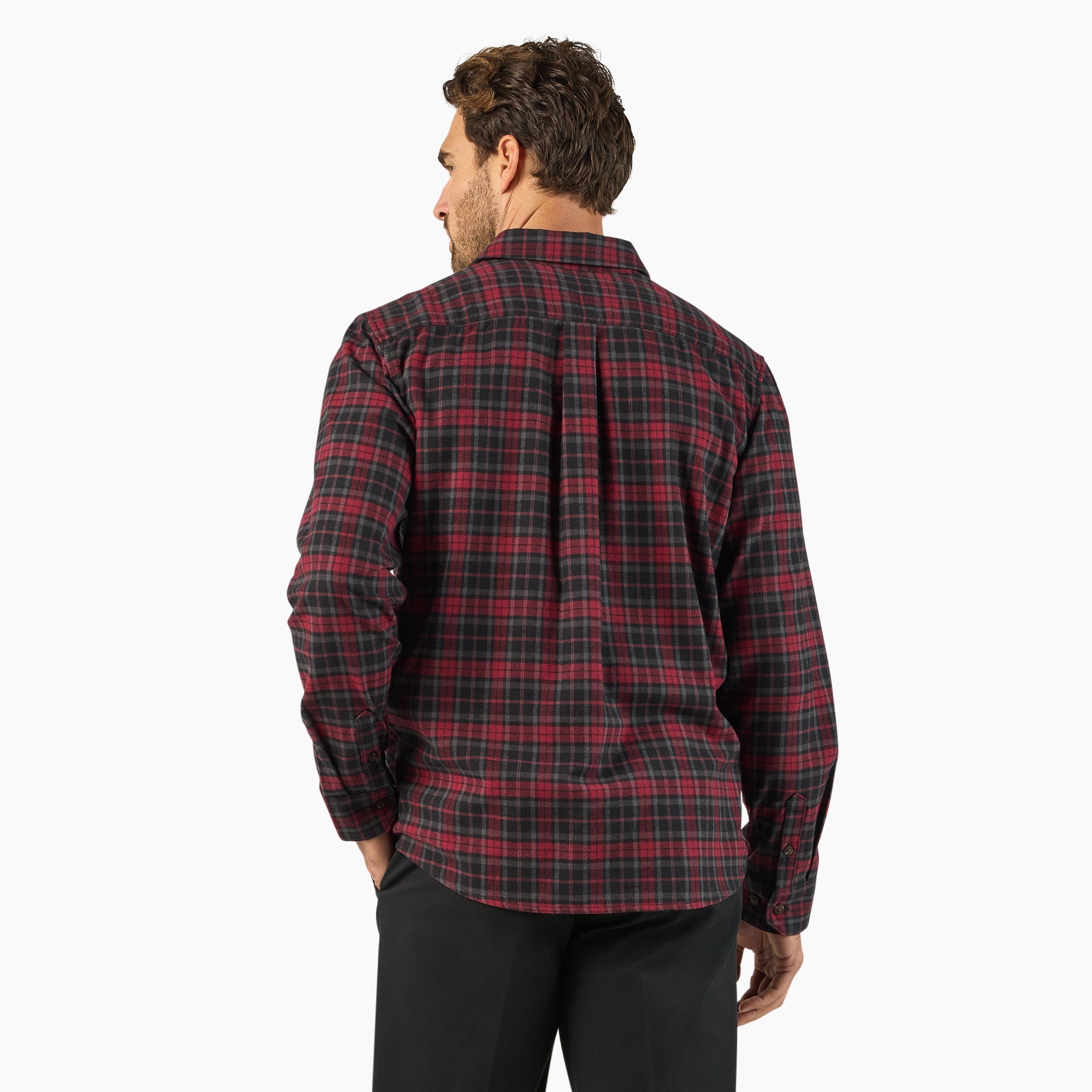 Long Sleeve Flannel Work Shirt-Men|Sale|Dickies