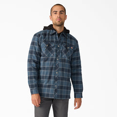 Water Repellent Flannel Hooded Shirt Jacket-Men|Dickies