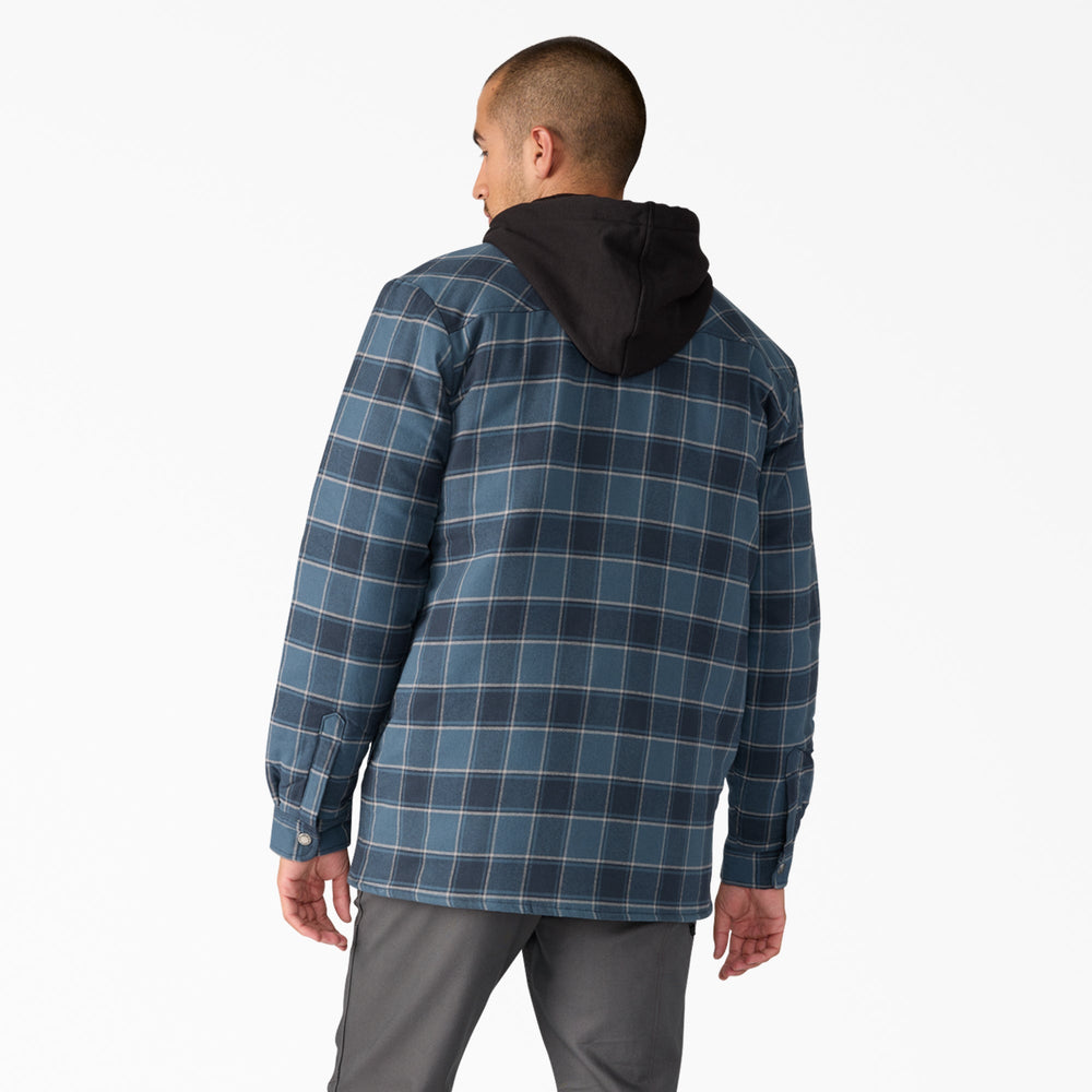 Water Repellent Flannel Hooded Shirt Jacket-Men|Dickies