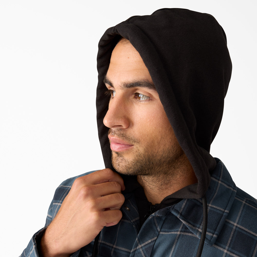 Water Repellent Flannel Hooded Shirt Jacket-Men|Dickies