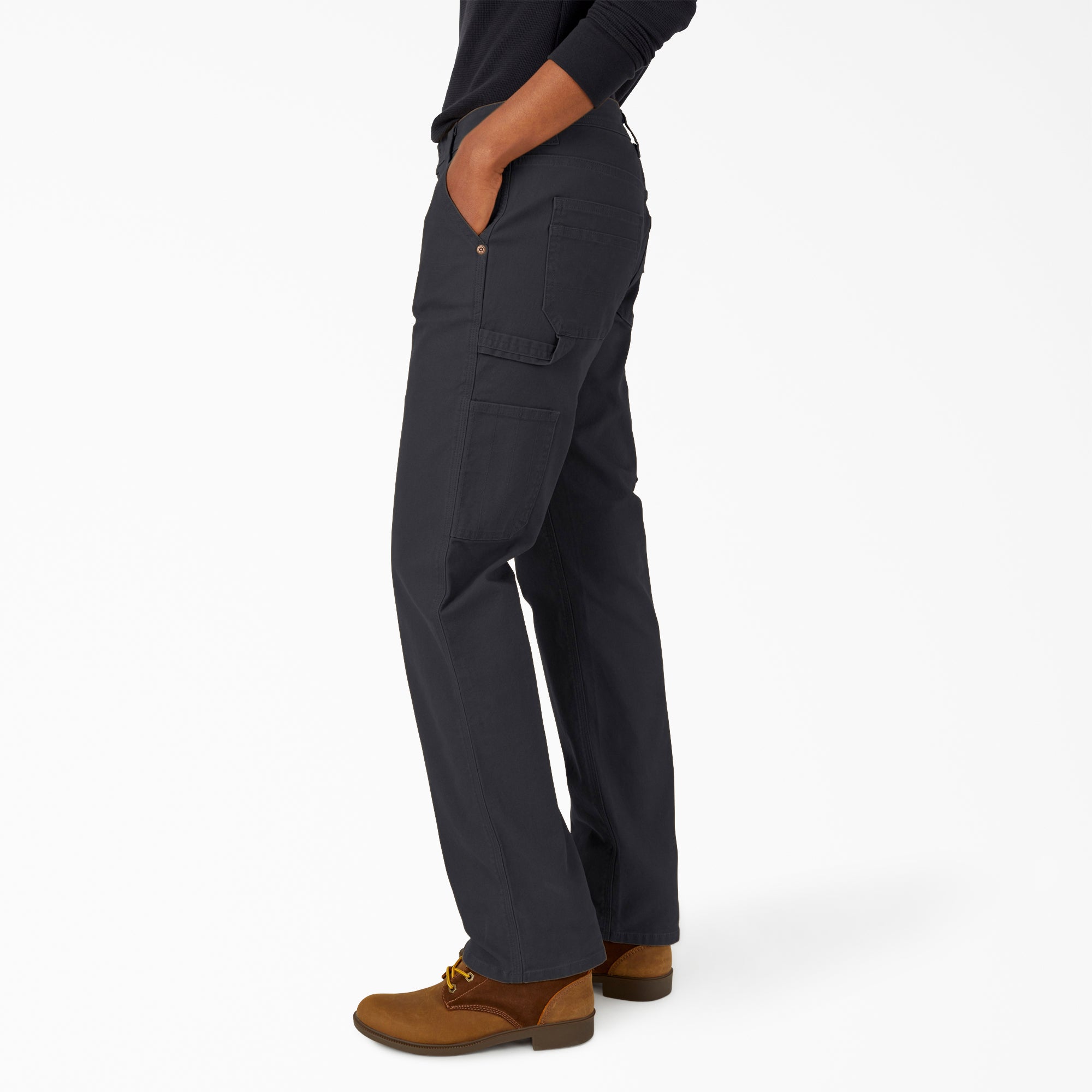 Women's FLEX Relaxed Straight Fit Duck Carpenter Pants-Women|Dickies