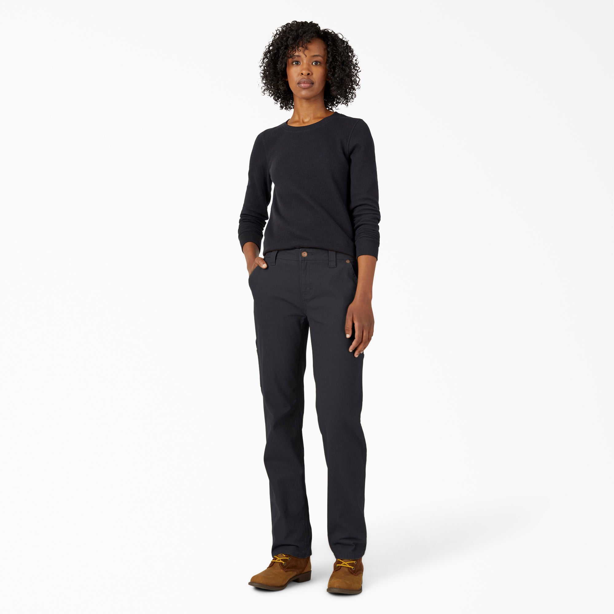 Women's FLEX Relaxed Straight Fit Duck Carpenter Pants-Women|Dickies