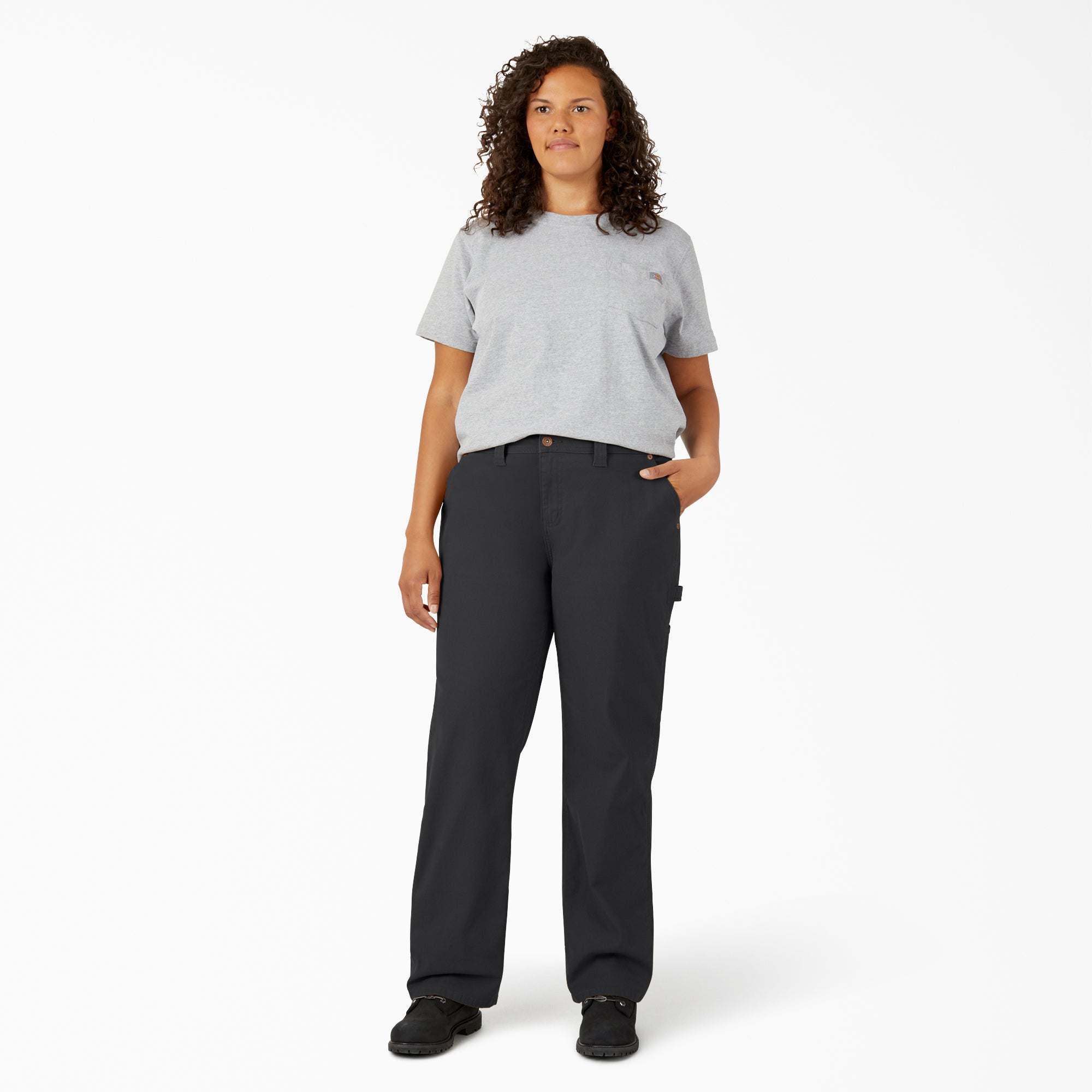 Women's Plus FLEX Relaxed Straight Fit Duck Carpenter Pants-Women|Dickies