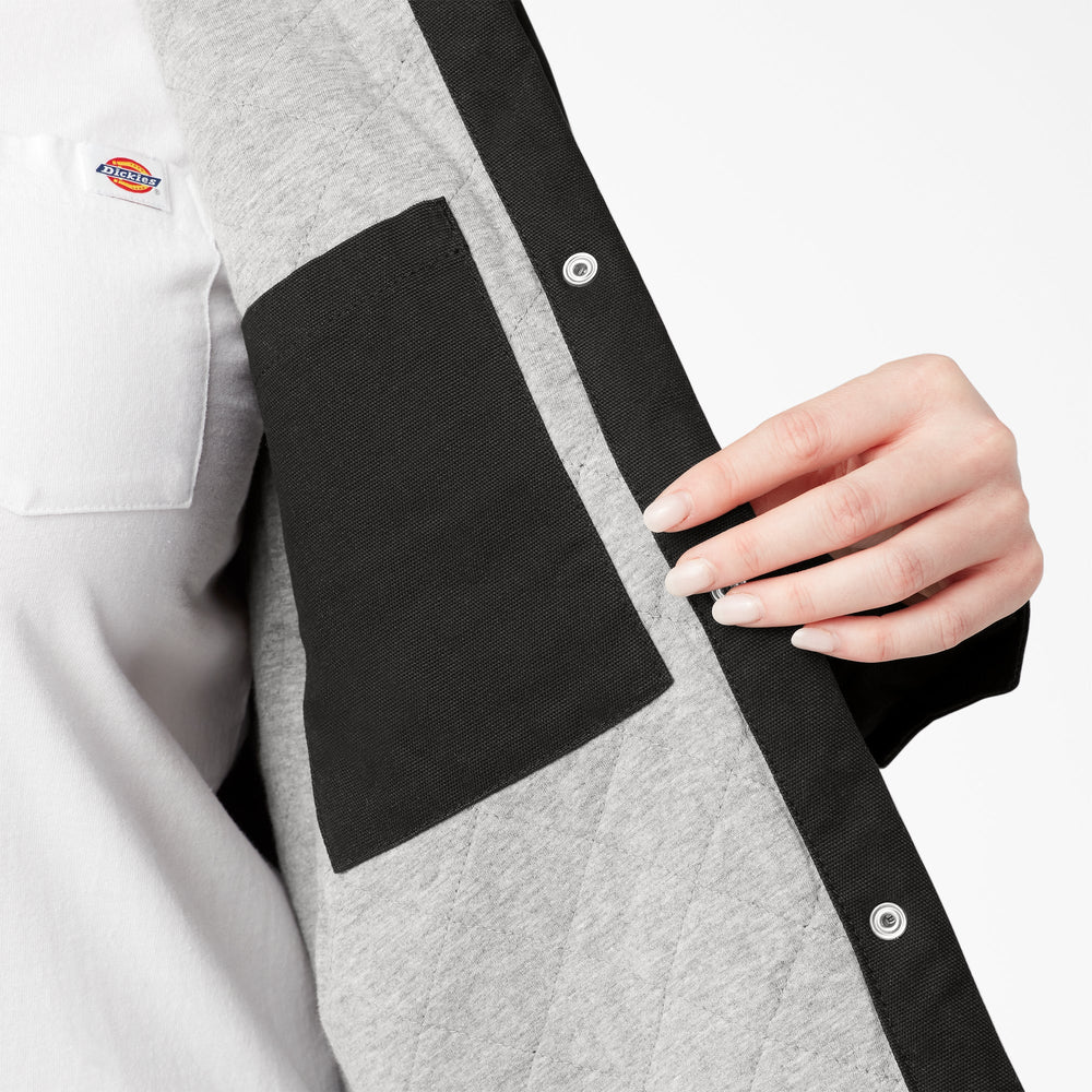 Women's Plus Duck Hooded Shirt Jacket-Women|Dickies