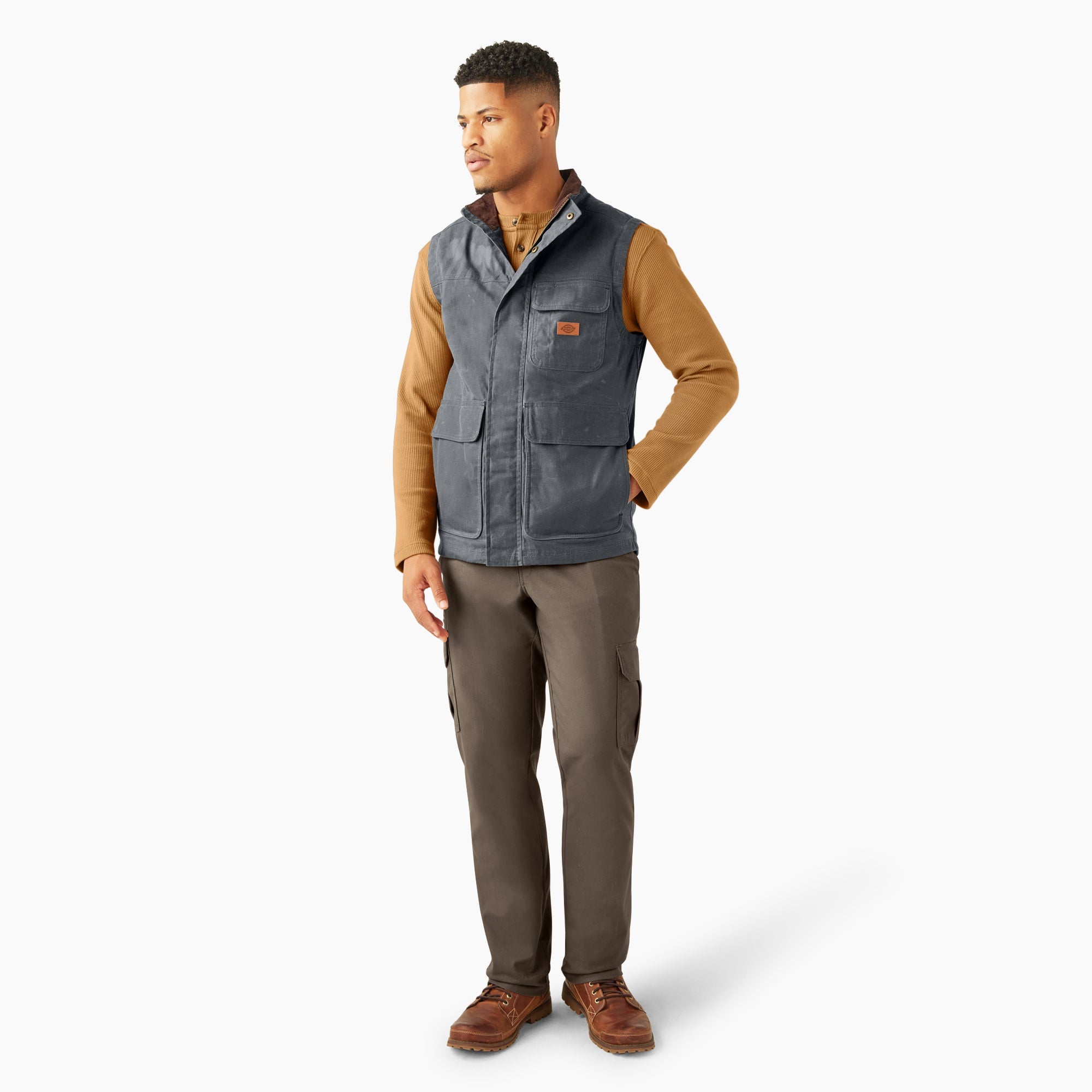 Fully Waxed Canvas Vest-Men|Dickies